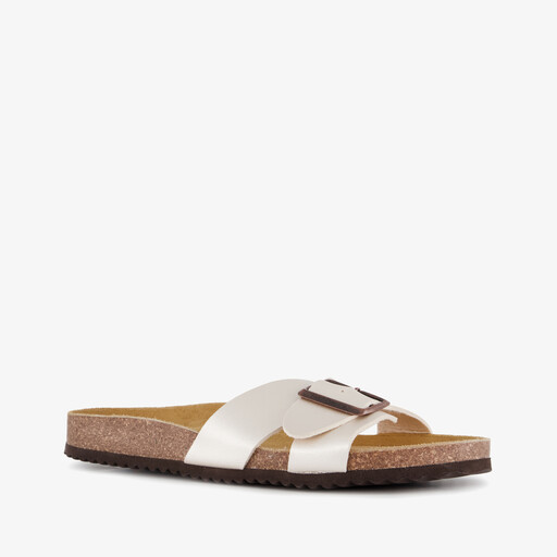 Dames bio slippers champagne goud