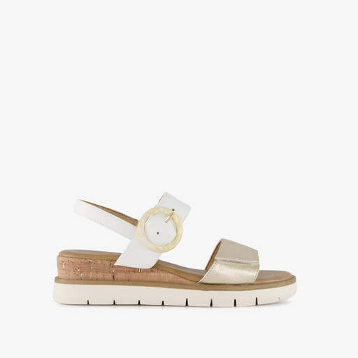 Dames sandalen wit champagne