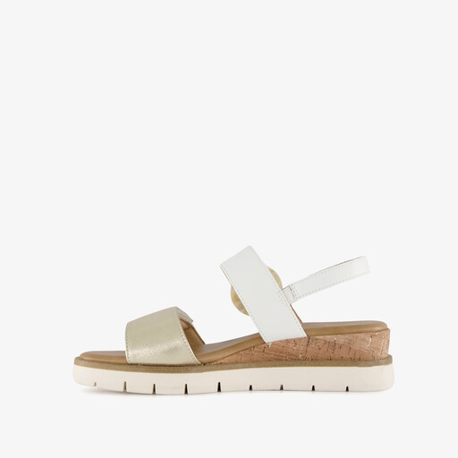 Dames sandalen wit champagne
