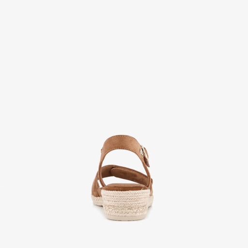 Dames sandalen met H-leest cognac