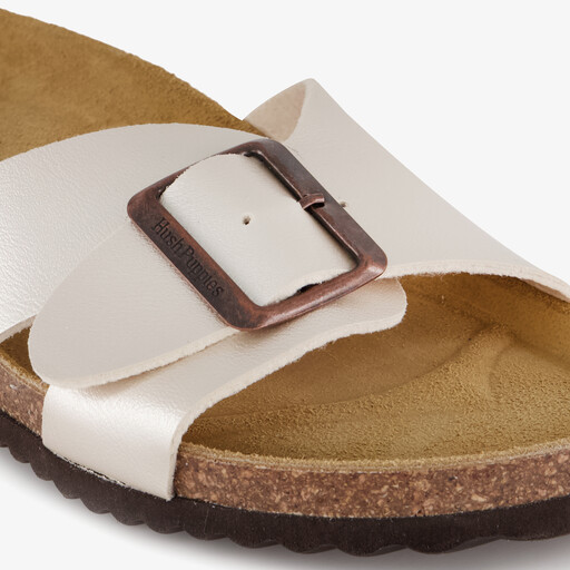 Dames bio slippers champagne goud