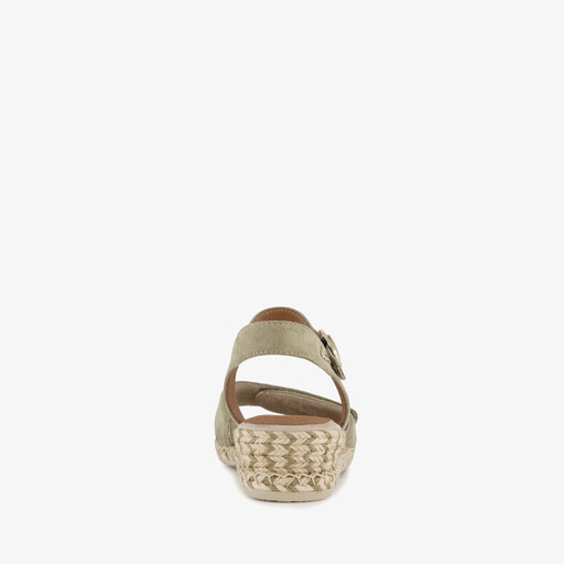 Dames sandalen met H-leest salie