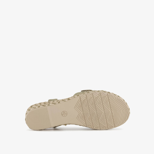 Dames sandalen met H-leest salie