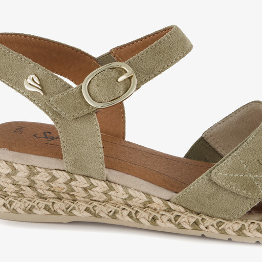 Dames sandalen met H-leest salie