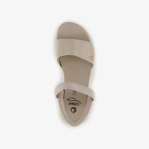 Dames sandalen met H leest beige