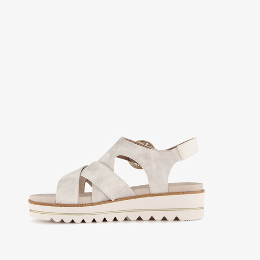 Dames sandalen met H leest beige