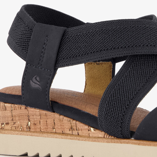 Dames sandalen met H-leest blauw