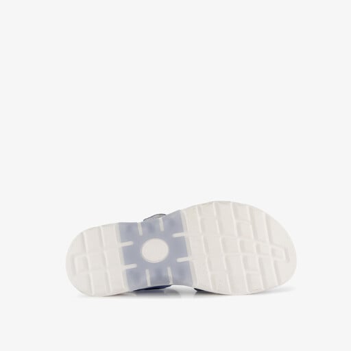 Leren dames sandalen ijsblauw