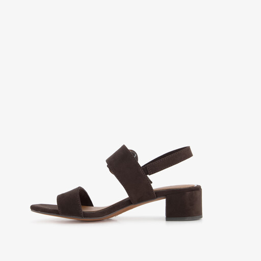 Dames sandalen donkerbruin