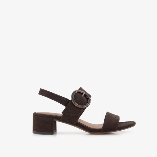 Dames sandalen donkerbruin