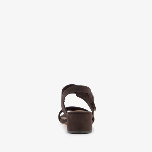 Dames sandalen donkerbruin