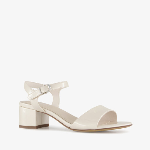 Dames sandalen met hak wit