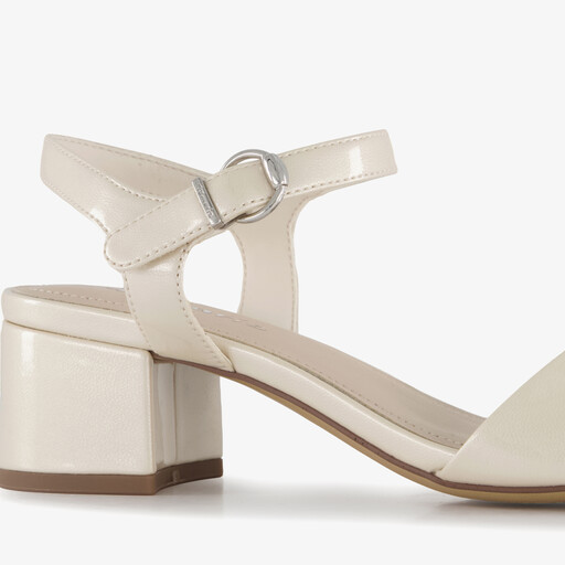Dames sandalen met hak wit