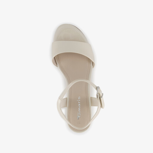 Dames sandalen met hak wit