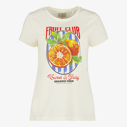 Dames t-shirt met opdruk wit