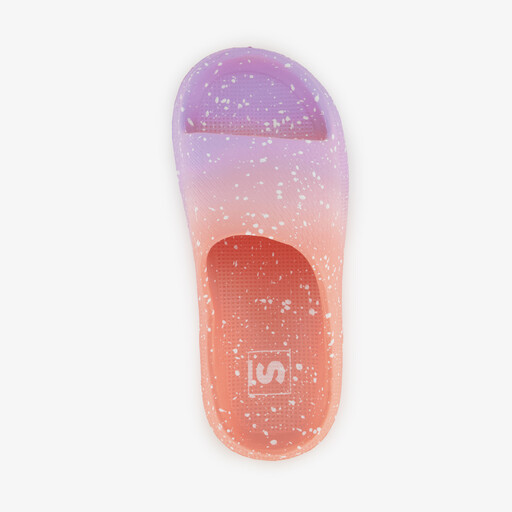 Kinder badslippers ombre roze paars