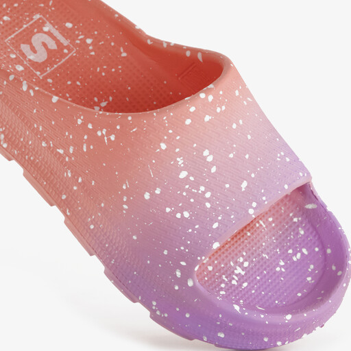 Kinder badslippers ombre roze paars