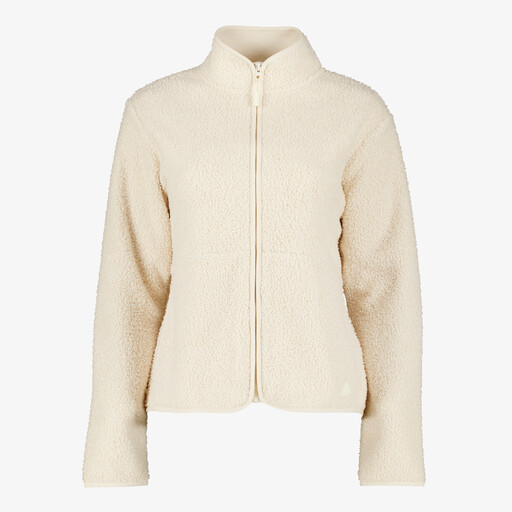 Dames outdoor fleece vest ecru
