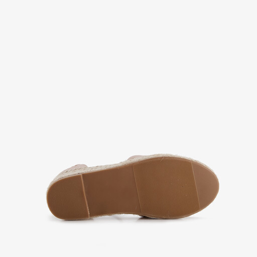 Meisjes sleehak sandalen metallic roze