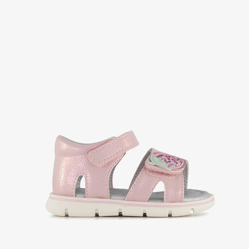 Meisjes sandalen met glitters roze