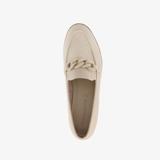 Dames loafers beige