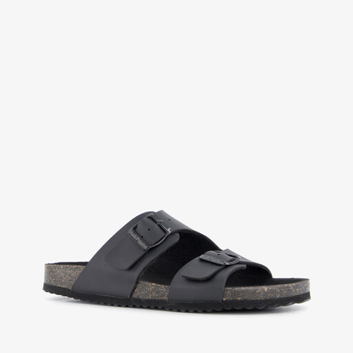 Dames bio slippers zwart