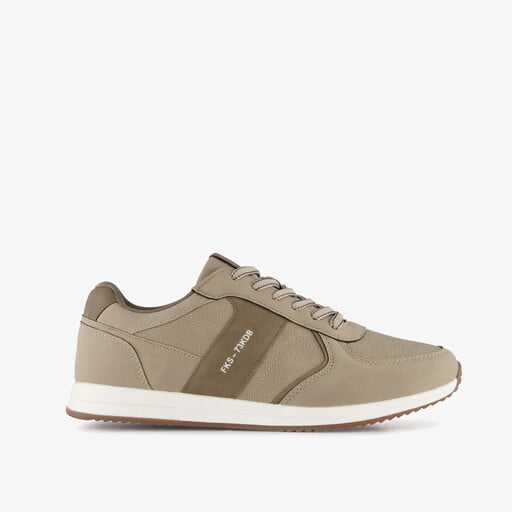 Heren sneakers beige bruin