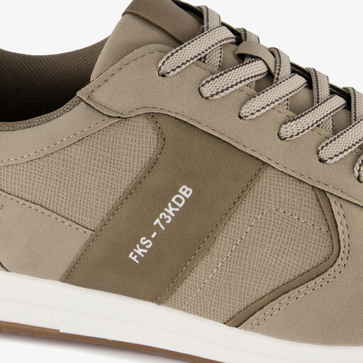 Heren sneakers beige bruin