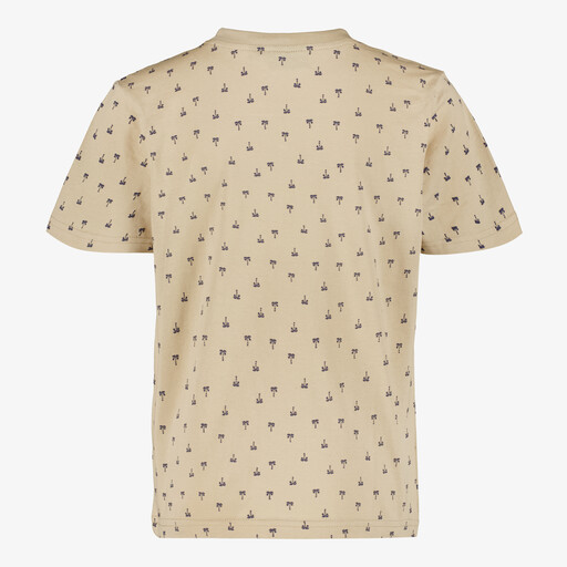 Jongens T-shirt met palmbomen beige
