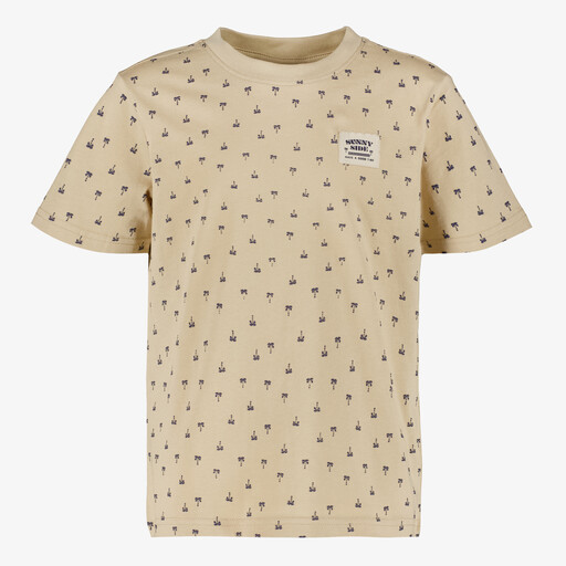 Jongens T-shirt met palmbomen beige