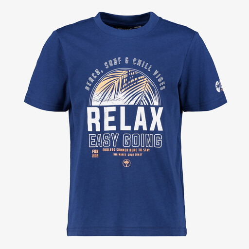 Jongens T-shirt met opdruk blauw