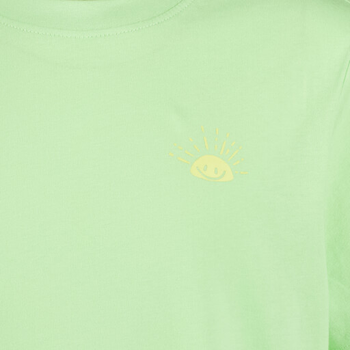 Jongens T-shirt met backprint lichtgroen