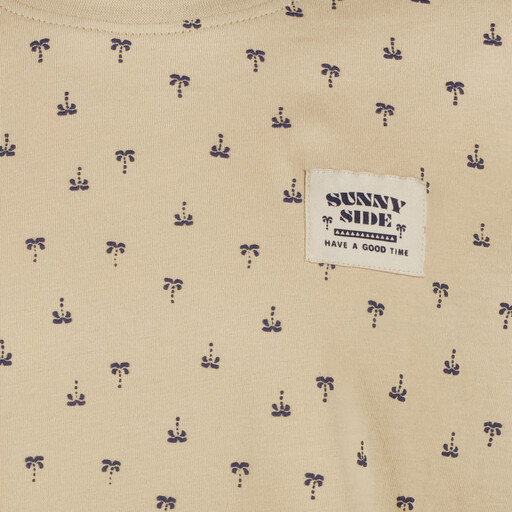 Jongens T-shirt met palmbomen beige