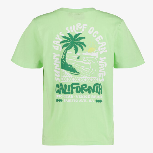 Jongens T-shirt met backprint lichtgroen