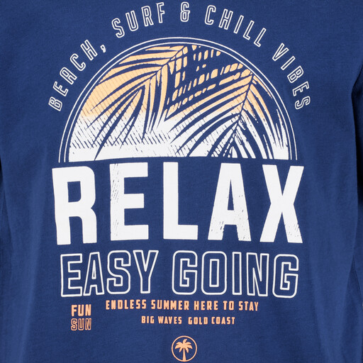 Jongens T-shirt met opdruk blauw