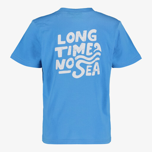 Jongens T-shirt met backprint blauw