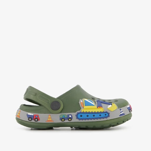 Kinder klompen groen voertuigen