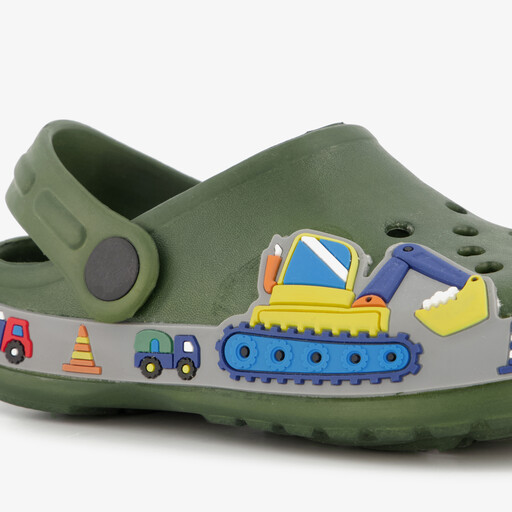 Kinder klompen groen voertuigen