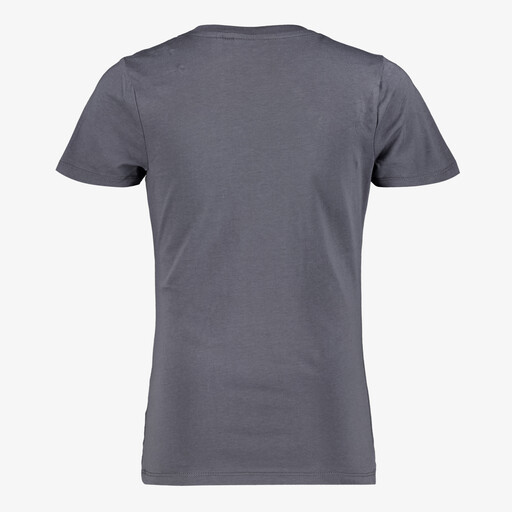 Meisjes T-shirt met opdruk grijs