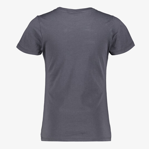 Meisjes T-shirt met vlinder grijs