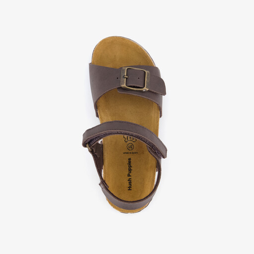 Kinder bio sandalen donkerbruin