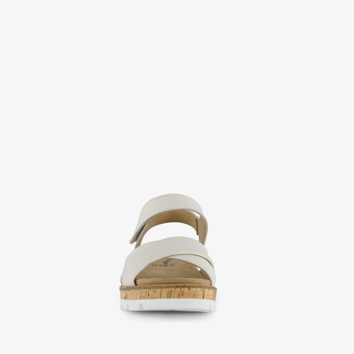Leren dames sandalen wit