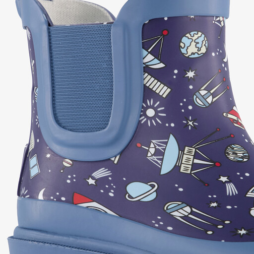 Korte kinder regenlaarzen astronauten
