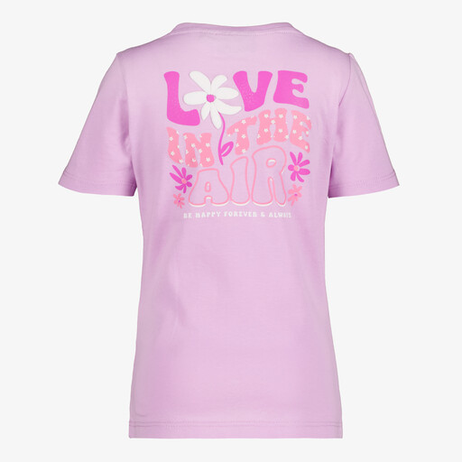 Meisjes T-shirt met backprint lila