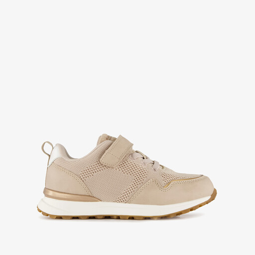 Meisjes sneakers beige