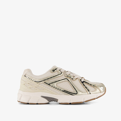 Meisjes sneakers wit goud