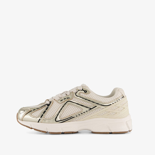 Meisjes sneakers wit goud