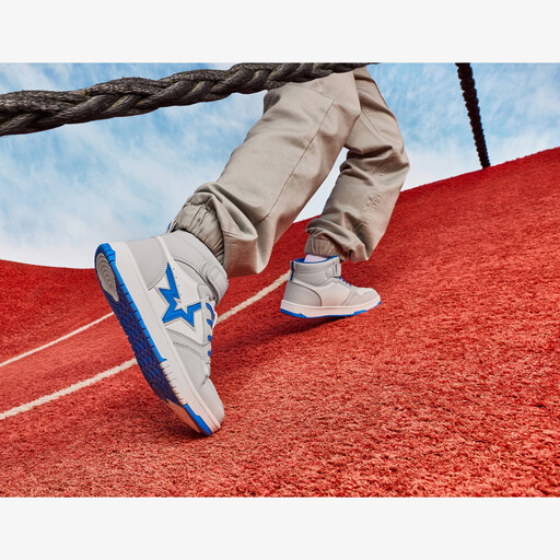 Blue box jongens hoge sneakers grijs blauw