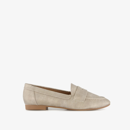 Dames loafers beige