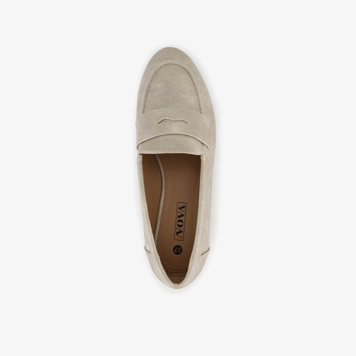 Dames loafers beige